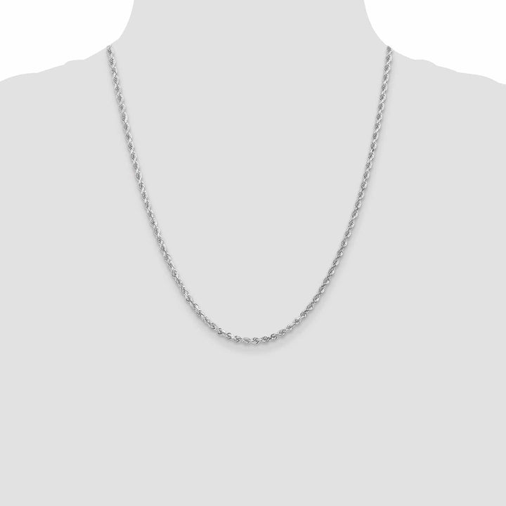 Lovely Rita's Chains 14K White Gold 3.00mm D.C Rope Chain