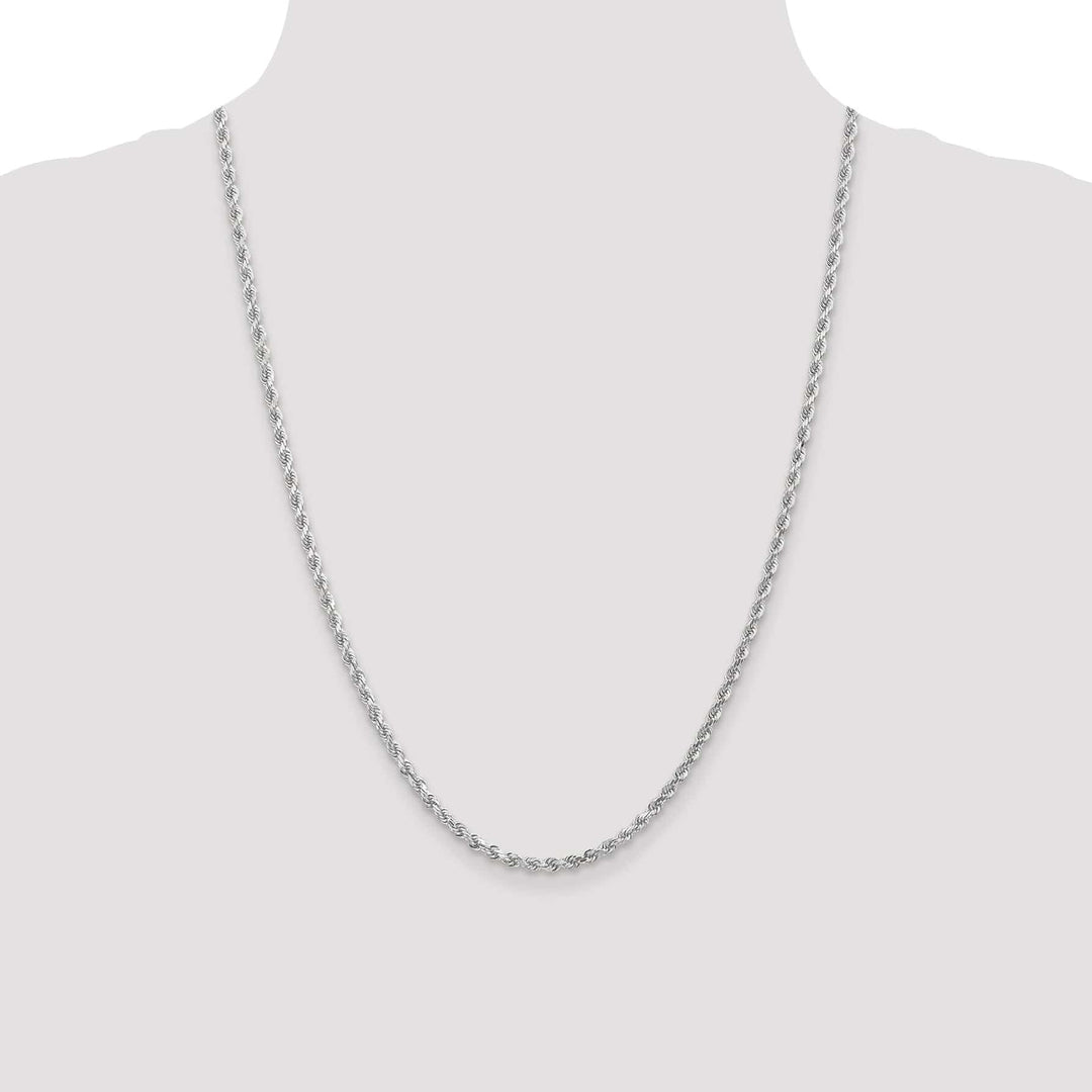 Lovely Rita's Chains 14K White Gold 3.00mm D.C Rope Chain