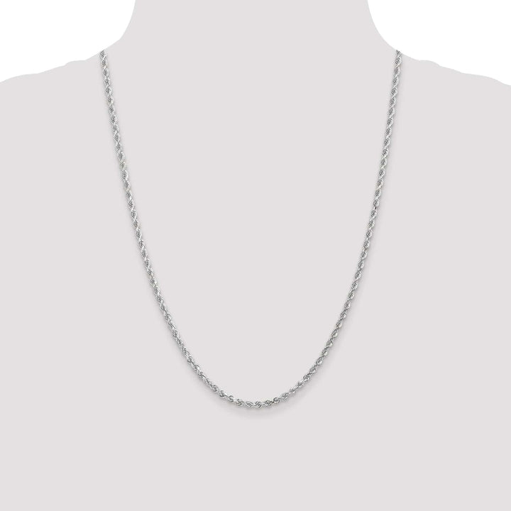 Lovely Rita's Chains 14K White Gold 3.00mm D.C Rope Chain