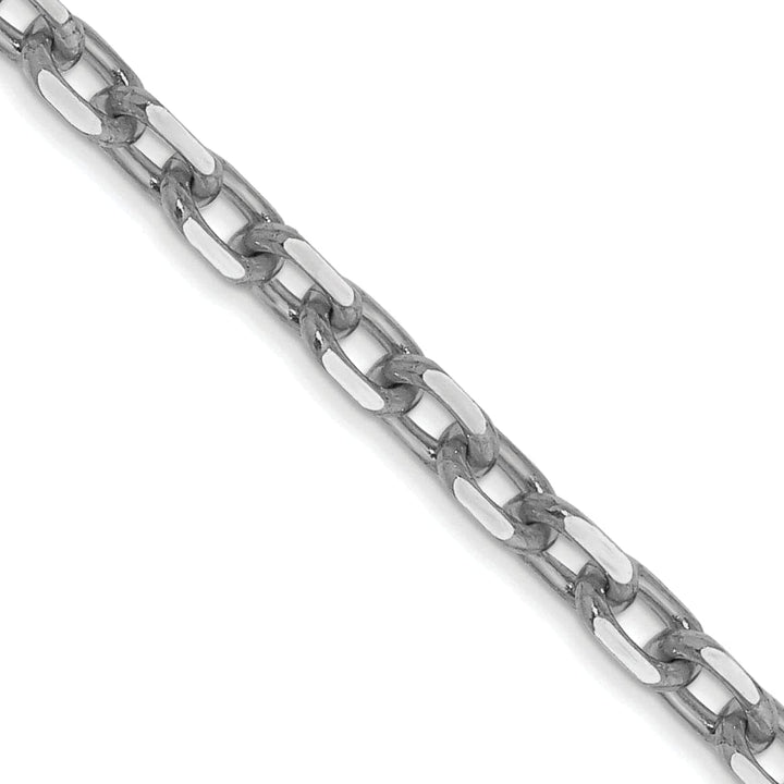 Lovely Rita's Chains 14k White Gold 3.00mm Round Link Cable Chain