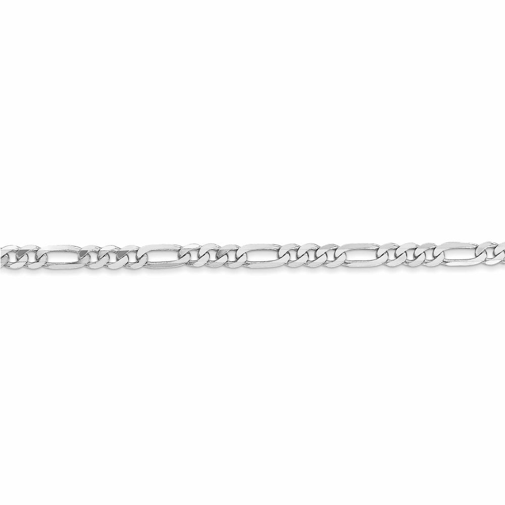 Lovely Rita's Chains 14k White Gold 3.0mm Flat Figaro Chain