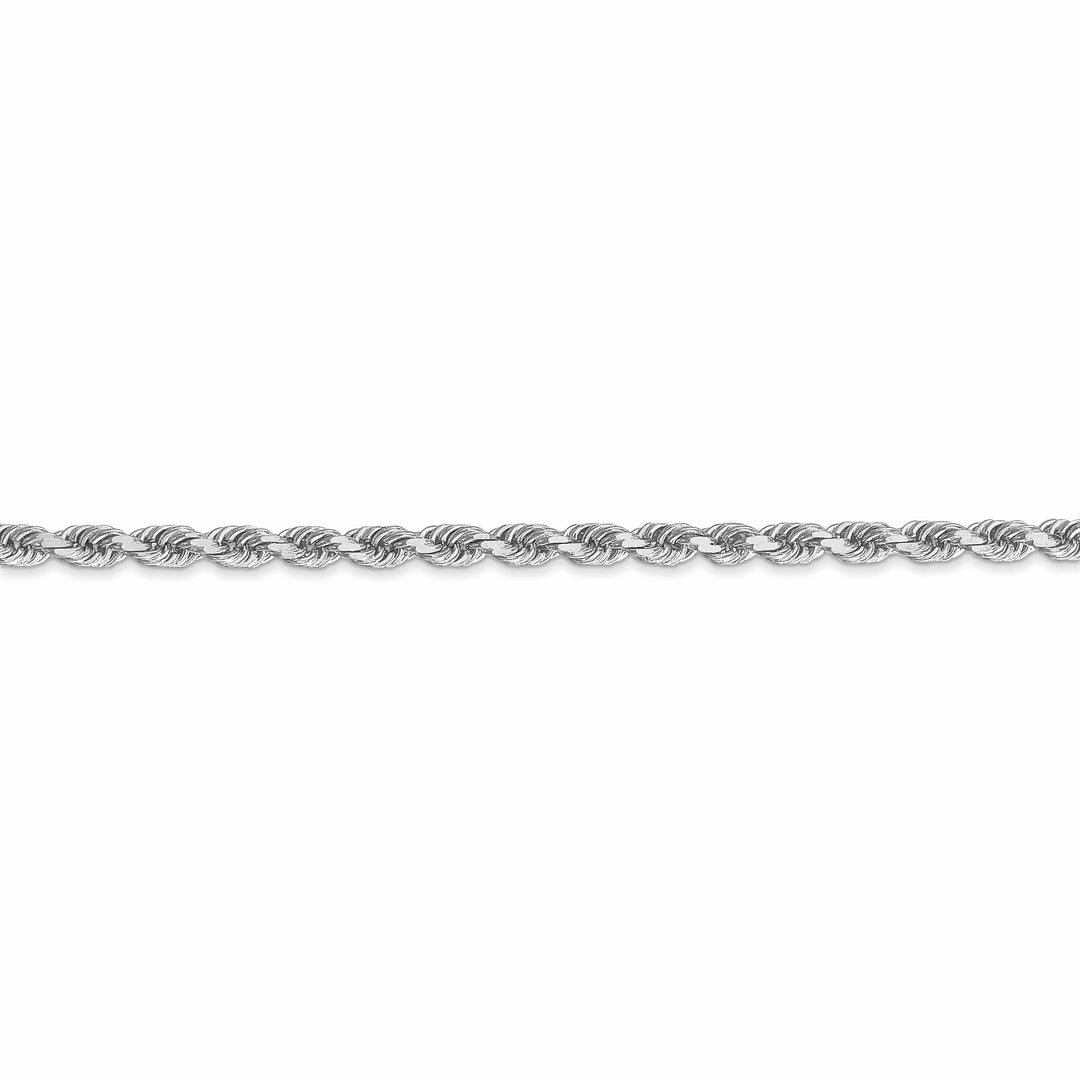 Lovely Rita's Chains 14k White Gold 3.10mm Diamond Cut Rope Chain