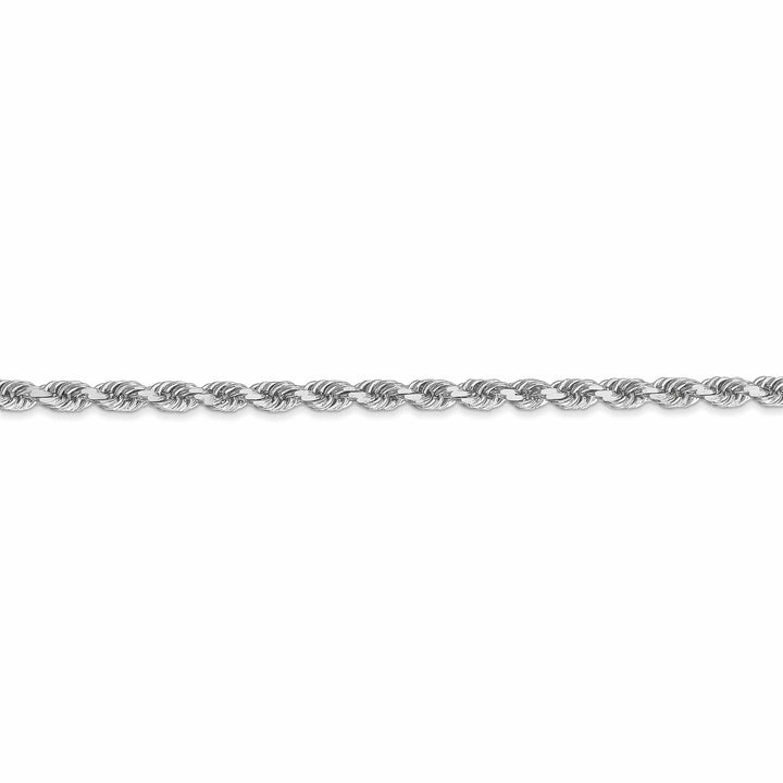 Lovely Rita's Chains 14k White Gold 3.10mm Diamond Cut Rope Chain