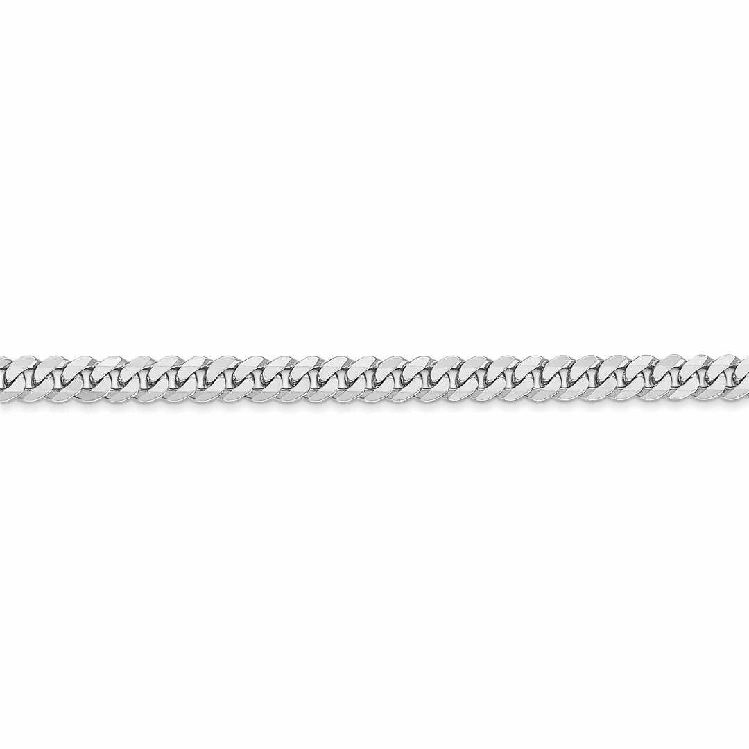 Lovely Rita's Chains 14k White Gold 3.9mm Flat Beveled Curb Chain