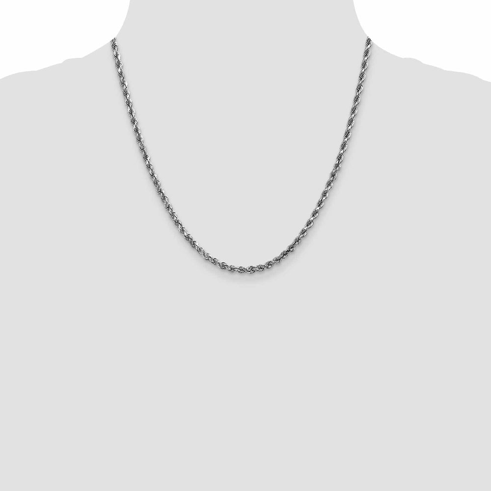 Lovely Rita's Chains 14k White Gold 4.00mm D.C Rope Chain