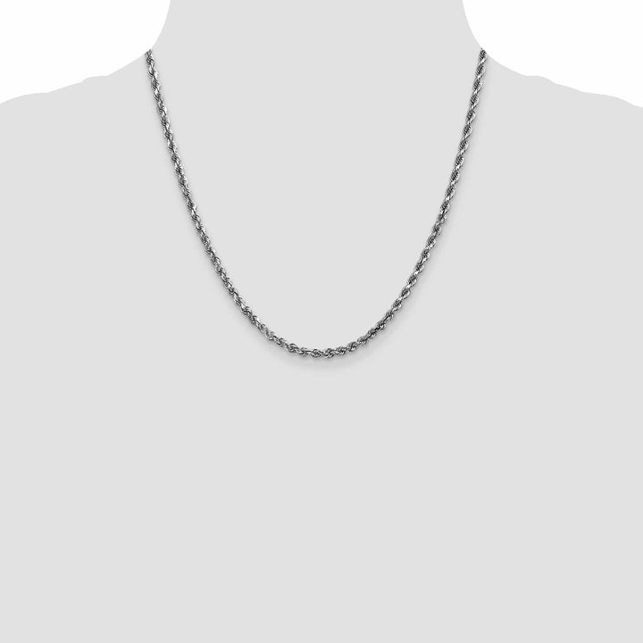 Lovely Rita's Chains 14k White Gold 4.00mm D.C Rope Chain