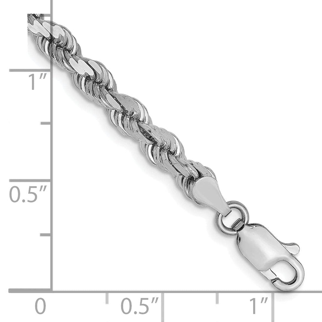 Lovely Rita's Chains 14k White Gold 4.00mm D.C Rope Chain