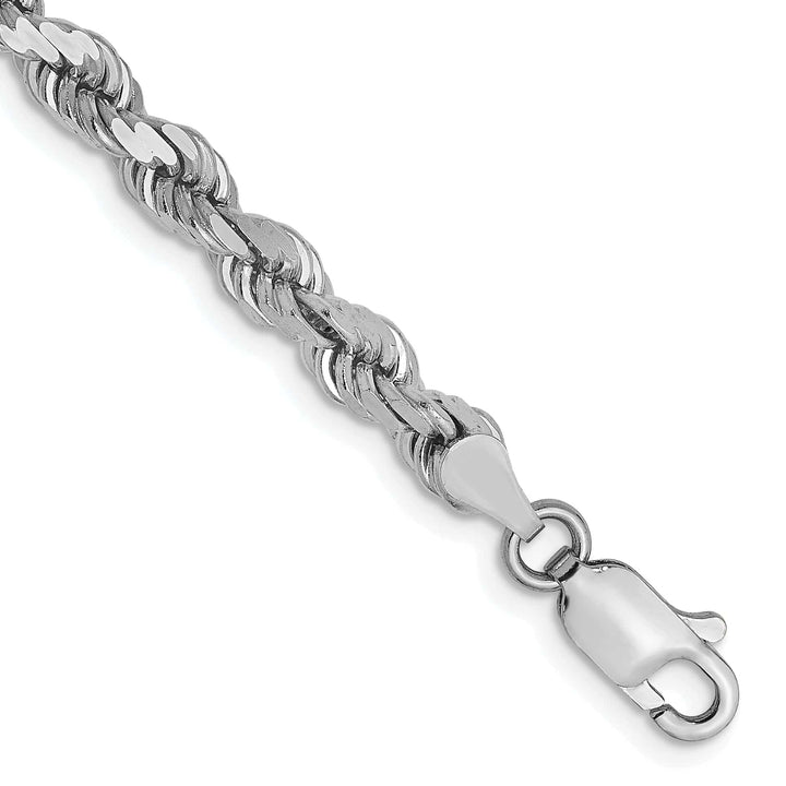 Lovely Rita's Chains 14k White Gold 4.00mm D.C Rope Chain