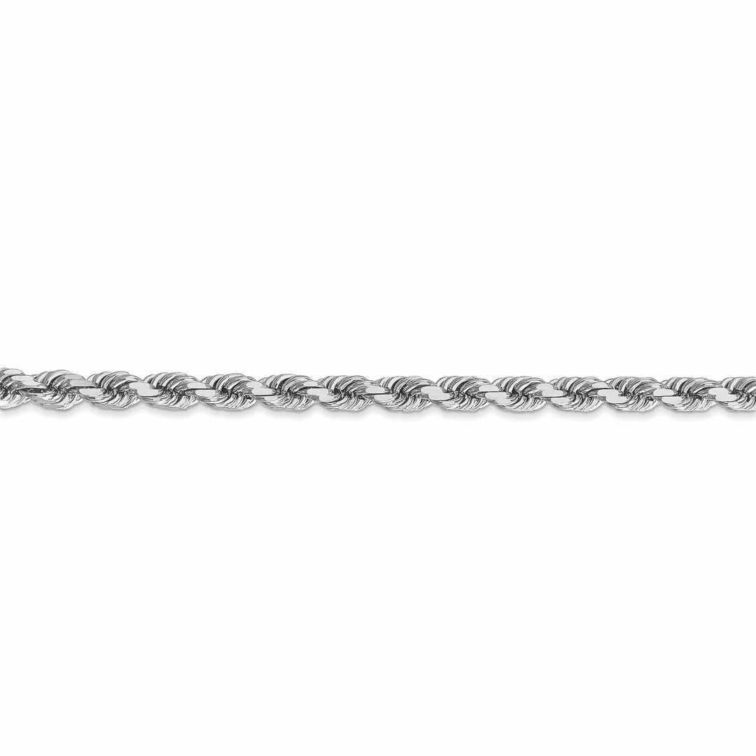 Lovely Rita's Chains 14k White Gold 4.00mm Diamond Cut Rope Chain