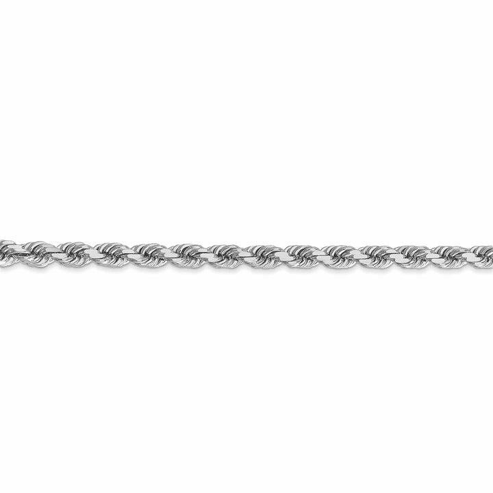 Lovely Rita's Chains 14k White Gold 4.00mm Diamond Cut Rope Chain