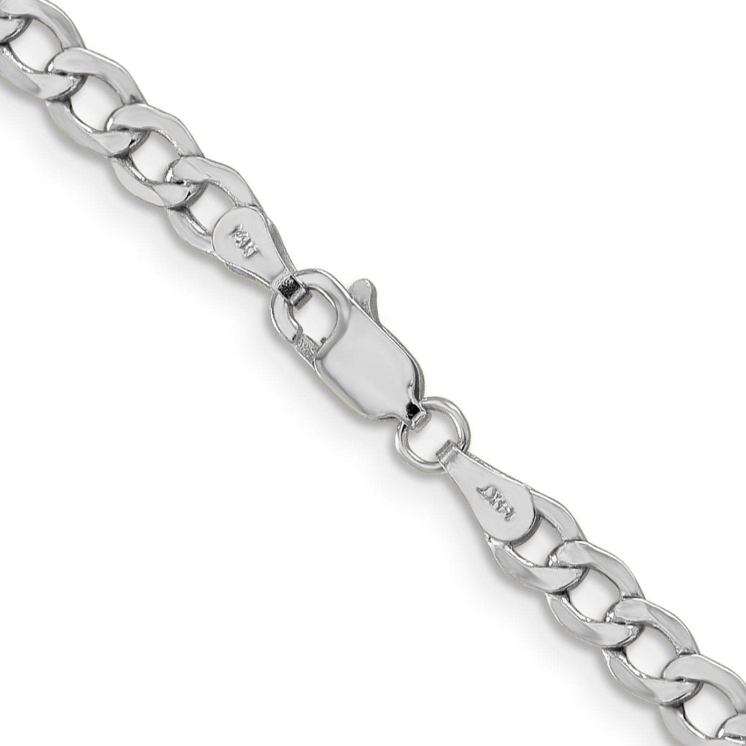 Lovely Rita's Chains 14k White Gold 4.30m Semi Solid Curb Link Chain