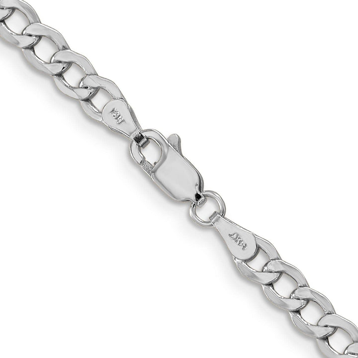 Lovely Rita's Chains 14k White Gold 4.30m Semi Solid Curb Link Chain