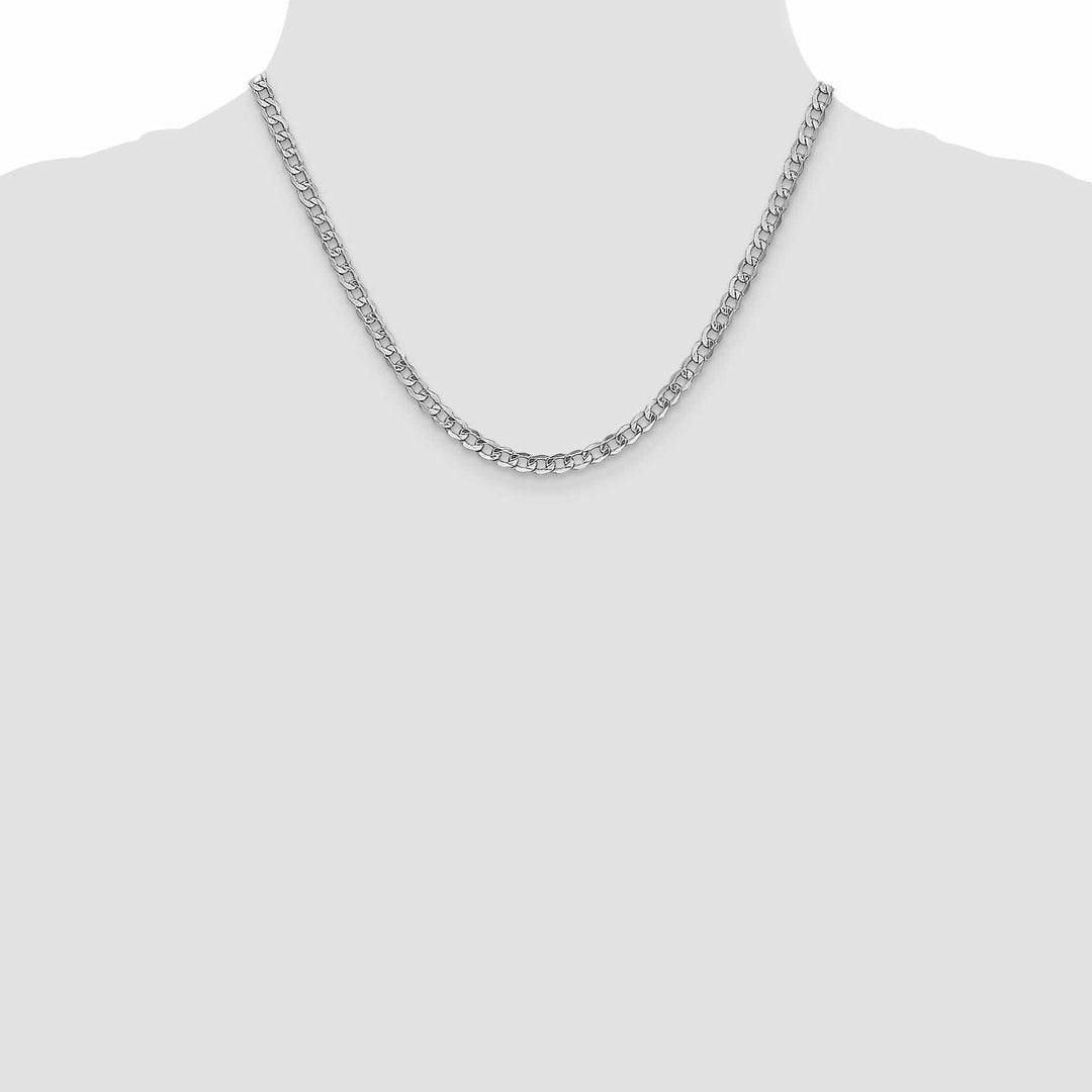 Lovely Rita's Chains 14k White Gold 4.30m Semi Solid Curb Link Chain