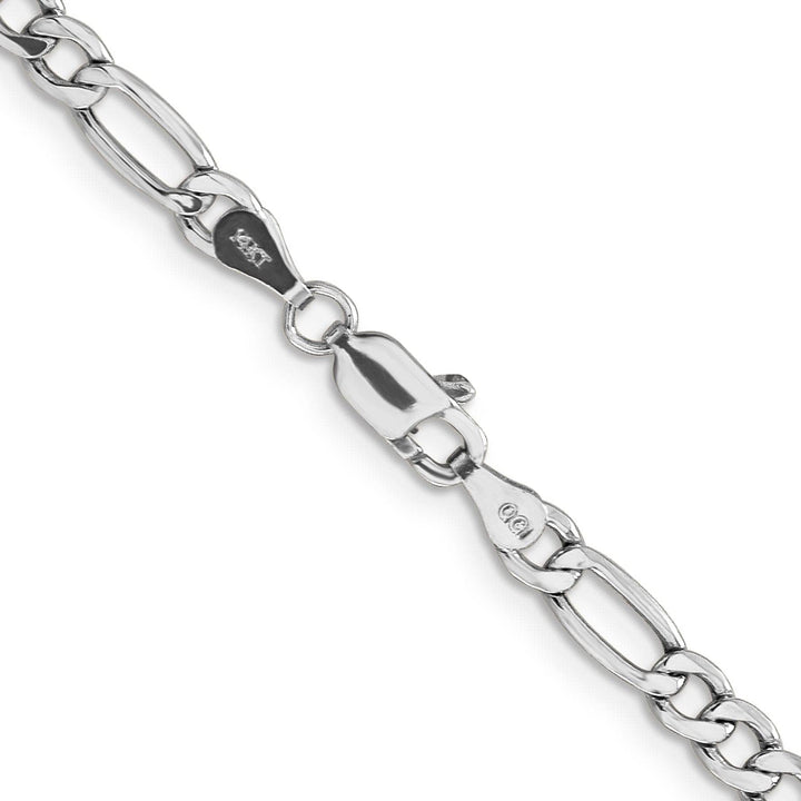 Lovely Rita's Chains 14k White Gold 4.75-mm Semi Solid Figaro Chain