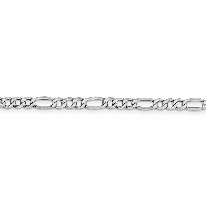 Lovely Rita's Chains 14k White Gold 4.75-mm Semi Solid Figaro Chain