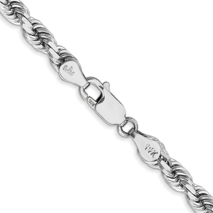 Lovely Rita's Chains 14k White Gold 5.00mm Diamond CutRope Chain