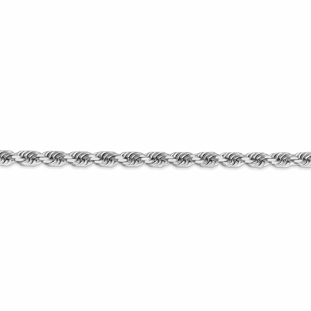 Lovely Rita's Chains 14k White Gold 5.00mm Diamond CutRope Chain