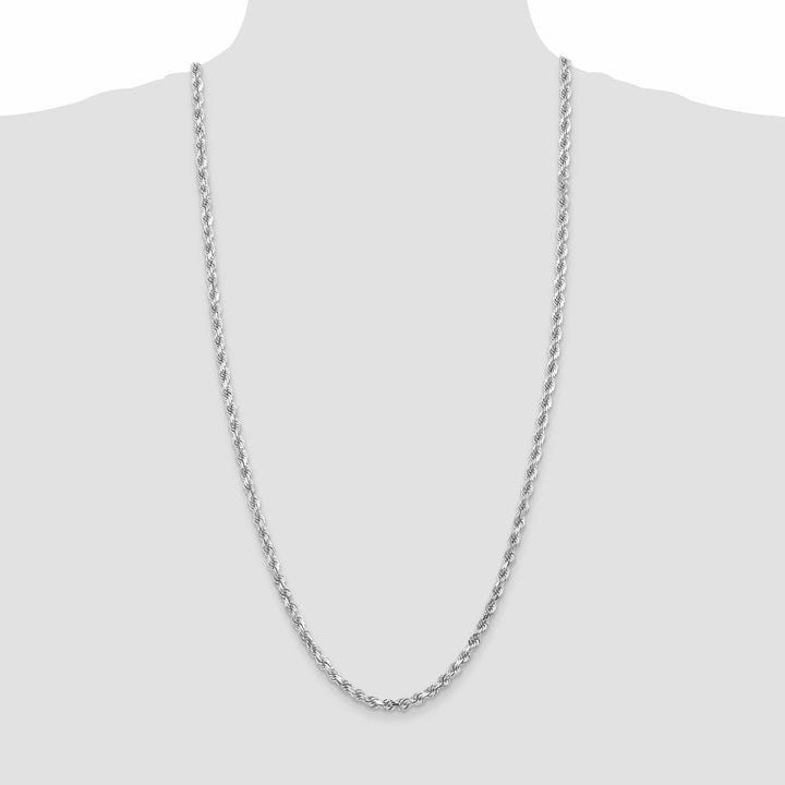 Lovely Rita's Chains 14k White Gold 5.00mm Diamond CutRope Chain