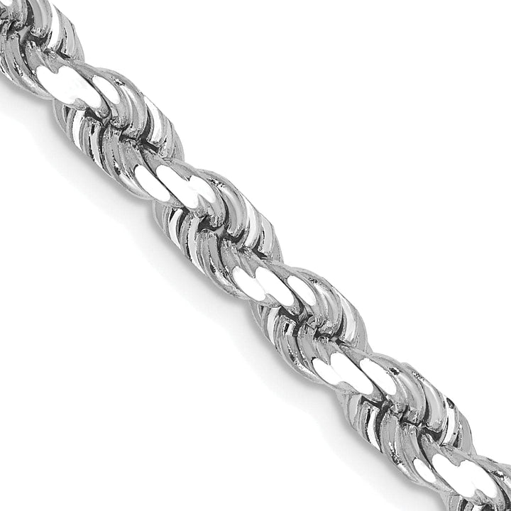 Lovely Rita's Chains 14k White Gold 5.00mm Diamond CutRope Chain