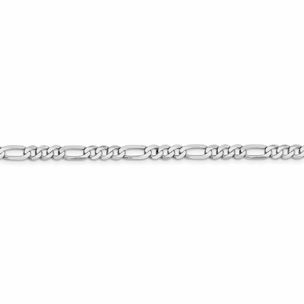 Lovely Rita's Chains 14k White Gold 5.0mm Flat Figaro Chain