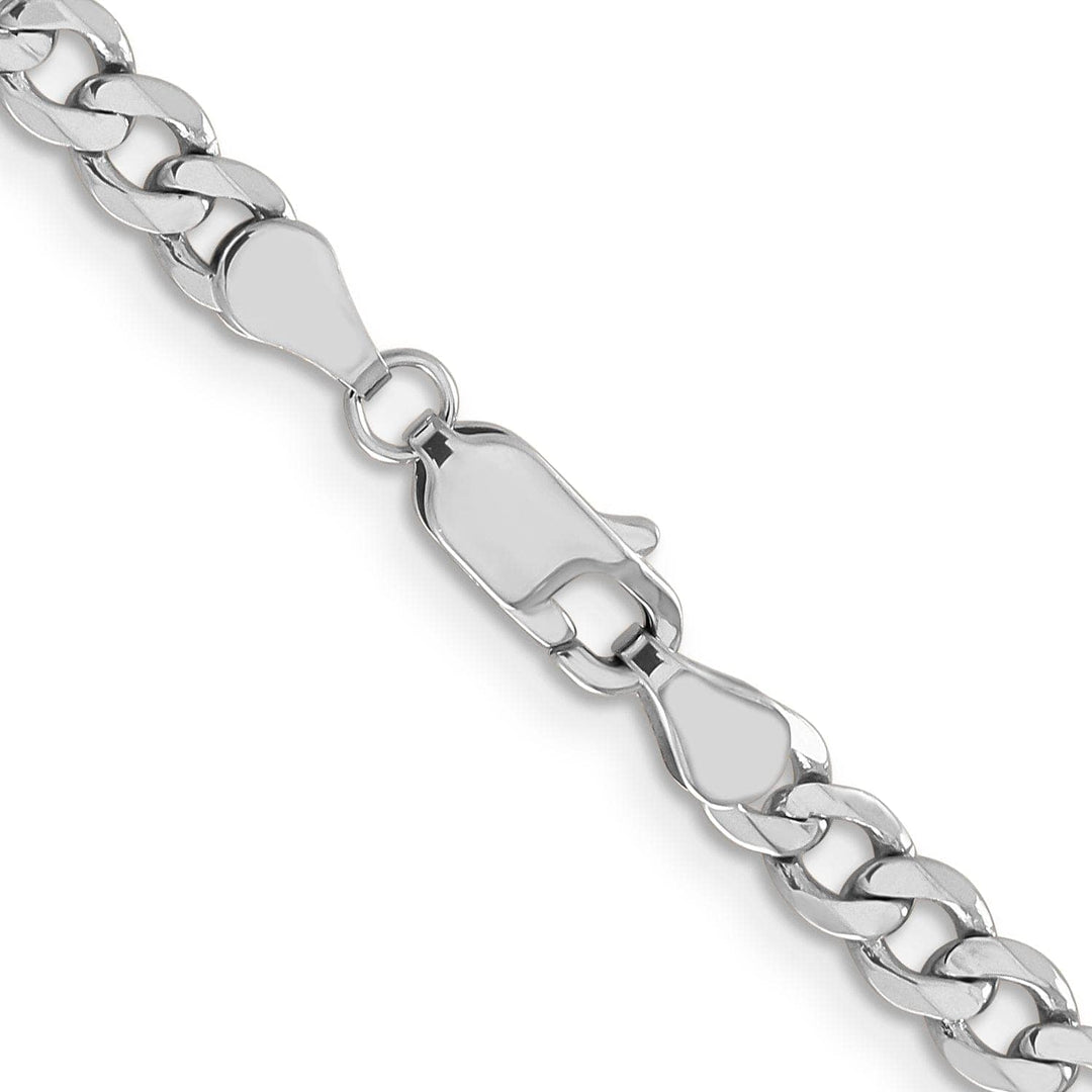 Lovely Rita's Chains 14k White Gold 5.0mm Flat Figaro Chain