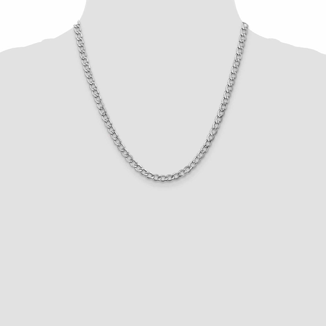 Lovely Rita's Chains 14k White Gold 5.25m Semi Solid Curb Link Chain