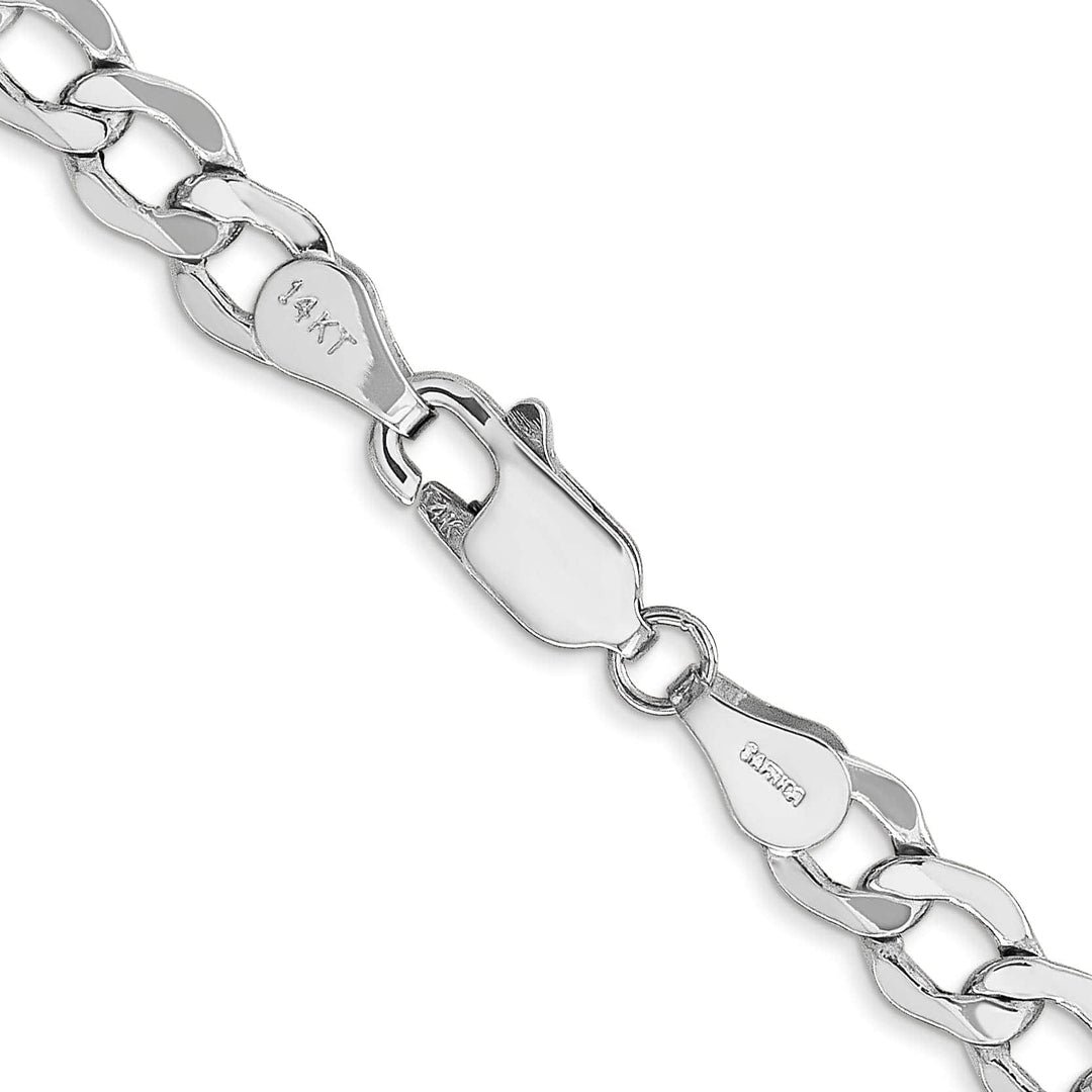 Lovely Rita's Chains 14k White Gold 5.25m Semi Solid Curb Link Chain