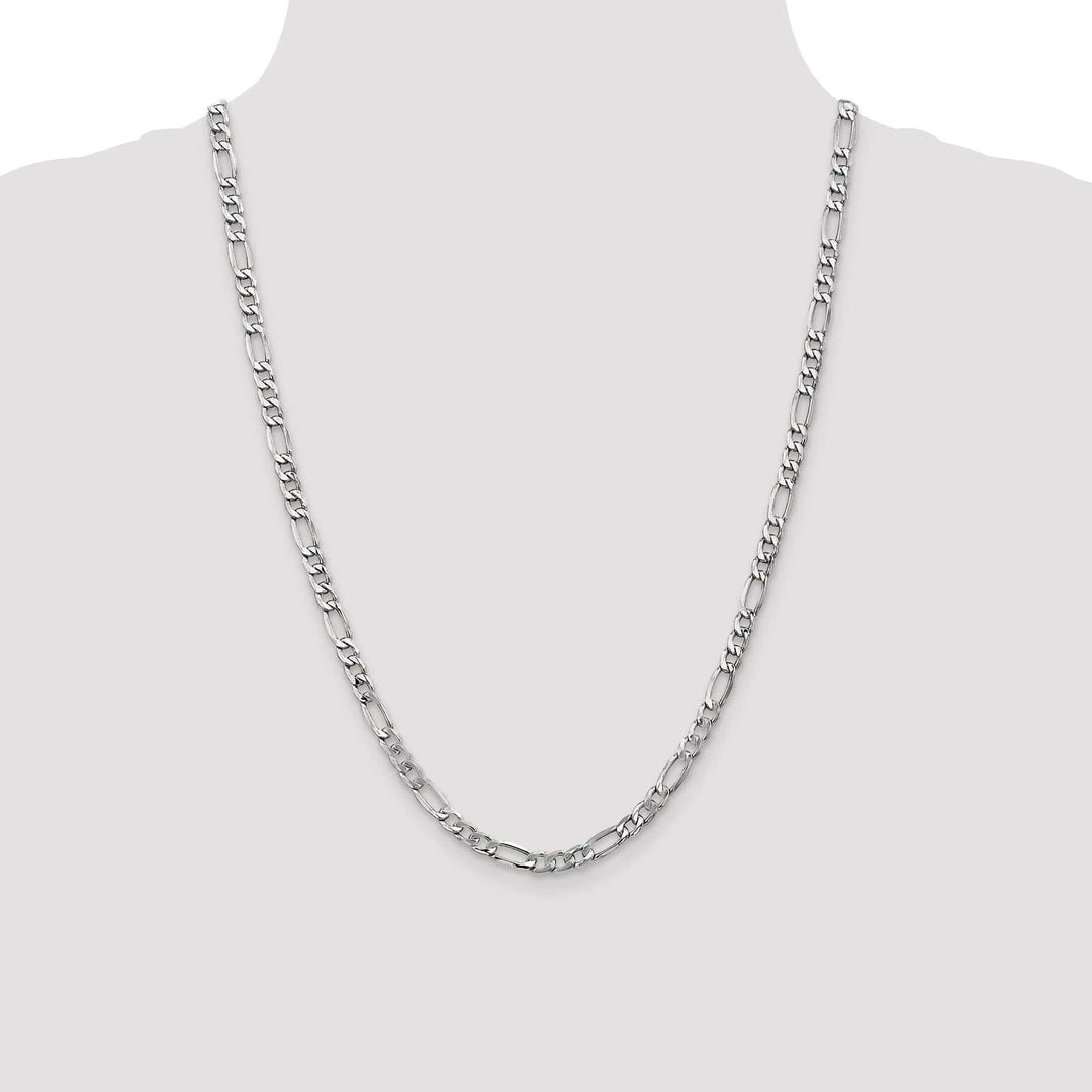Lovely Rita's Chains 14k White Gold 5.35-mm Semi Solid Figaro Chain