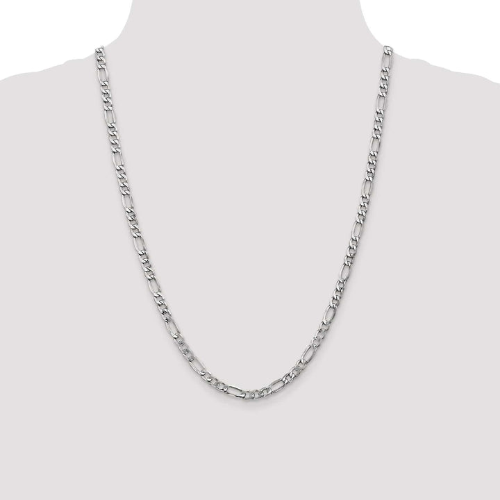 Lovely Rita's Chains 14k White Gold 5.35-mm Semi Solid Figaro Chain