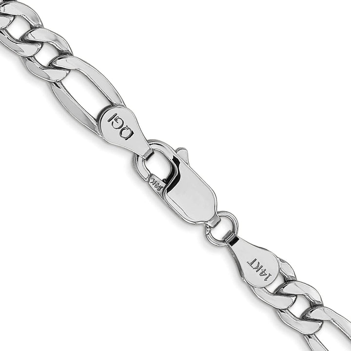 Lovely Rita's Chains 14k White Gold 5.35-mm Semi Solid Figaro Chain
