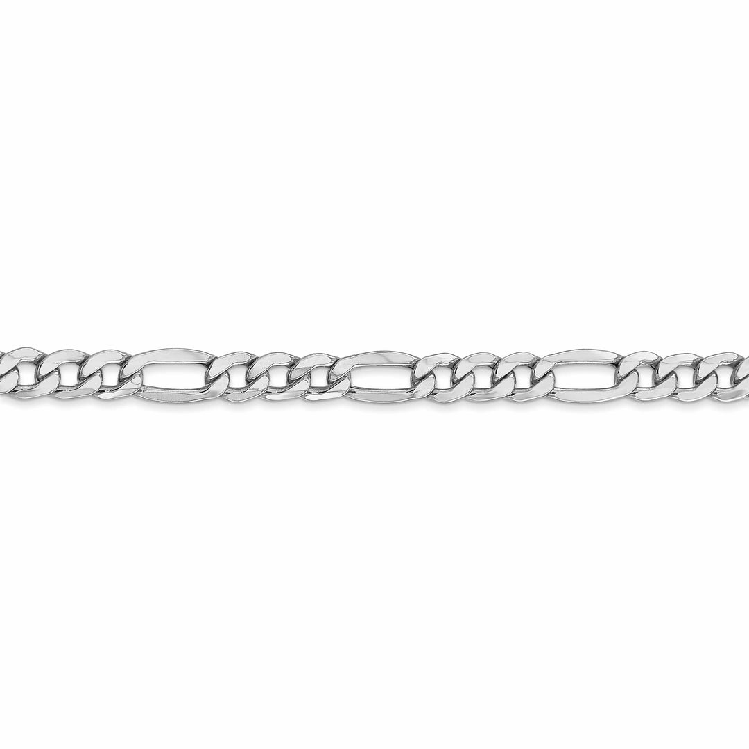 Lovely Rita's Chains 14k White Gold 5.35-mm Semi Solid Figaro Chain