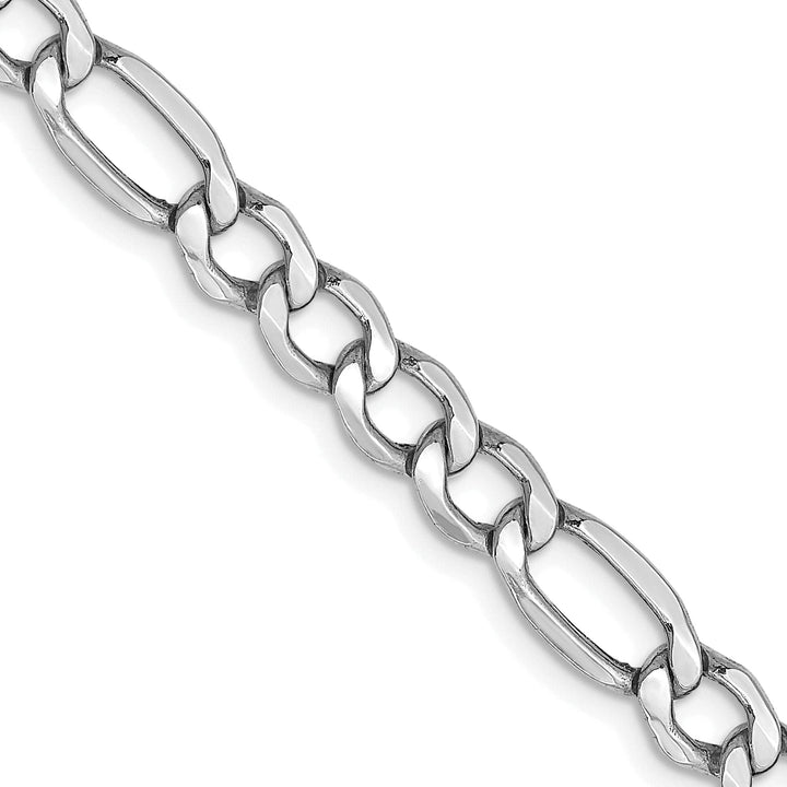 Lovely Rita's Chains 14k White Gold 5.35-mm Semi Solid Figaro Chain