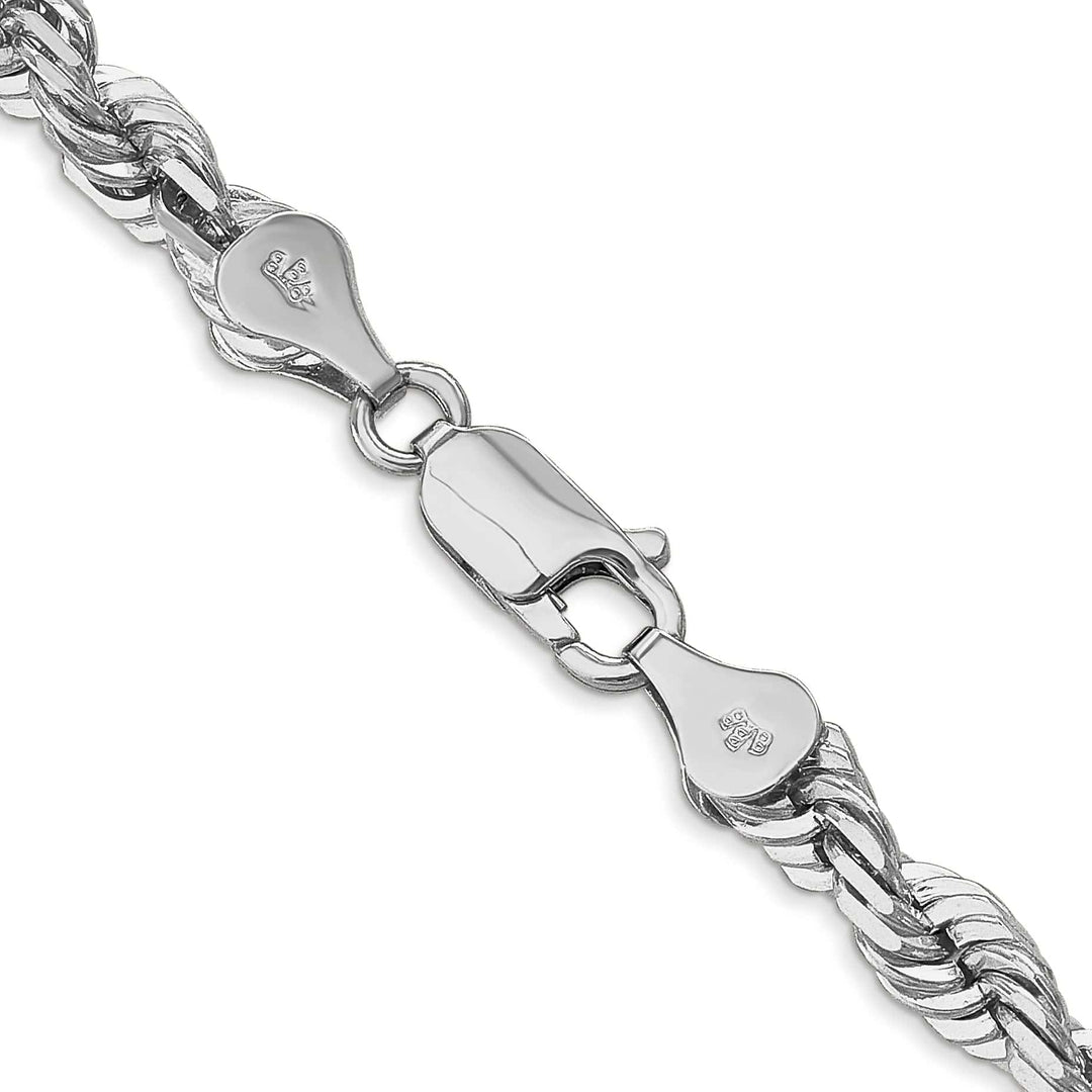 Lovely Rita's Chains 14k White Gold 5.50mm Diamond Cut Rope Chain