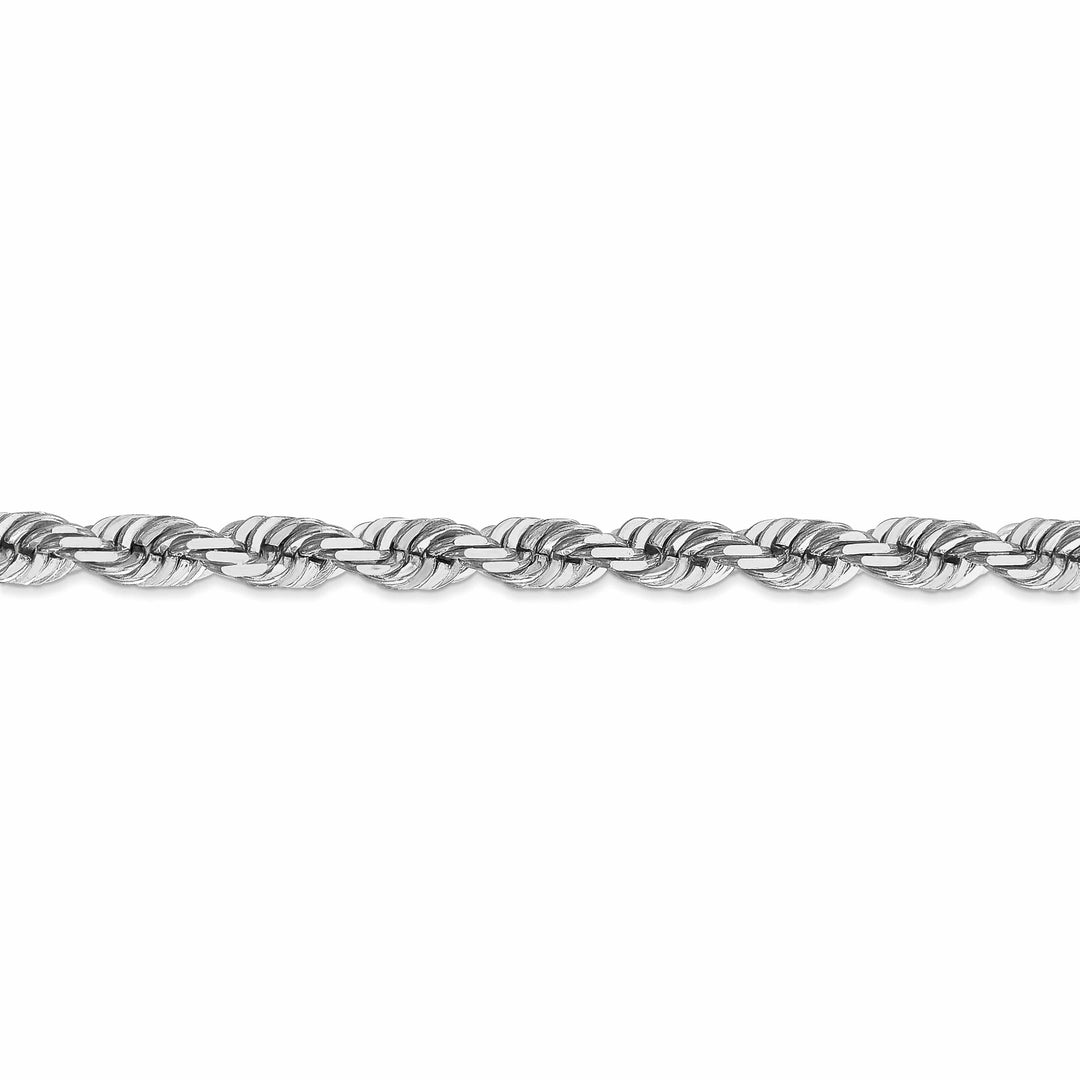 Lovely Rita's Chains 14k White Gold 5.50mm Diamond Cut Rope Chain