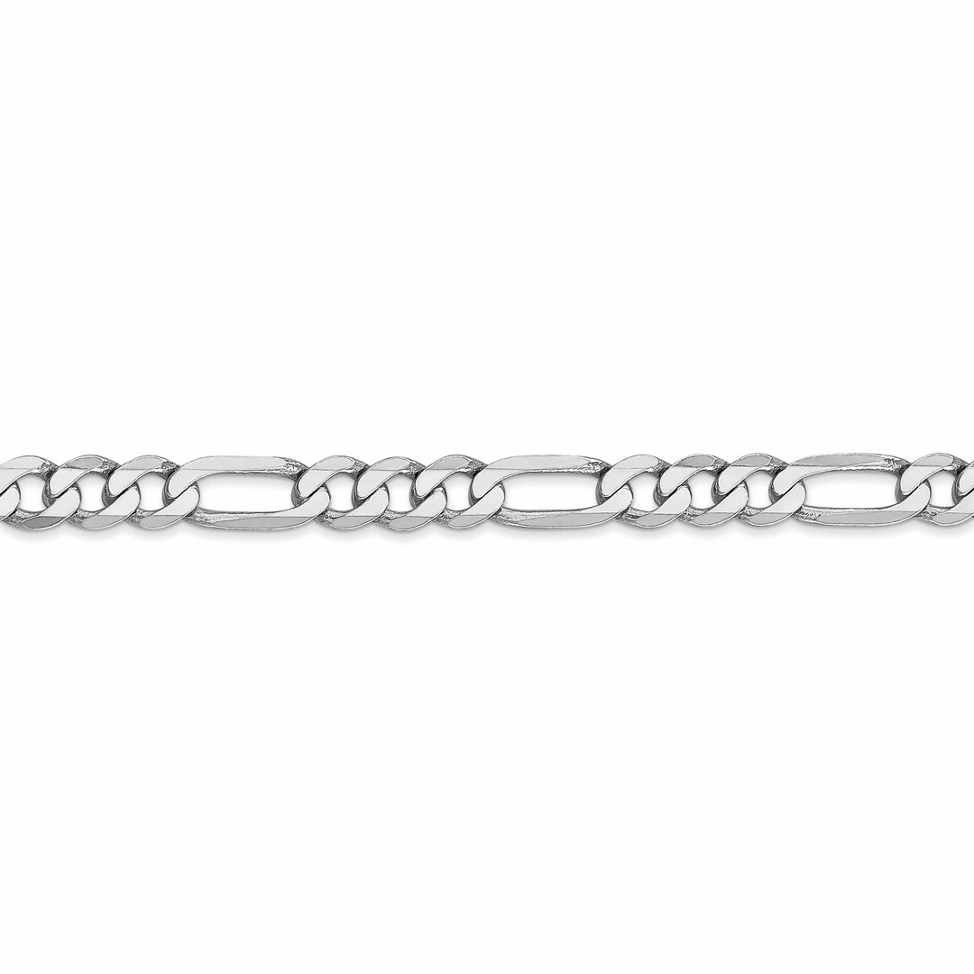Lovely Rita's Chains 14k White Gold 5.5mm Flat Figaro Chain