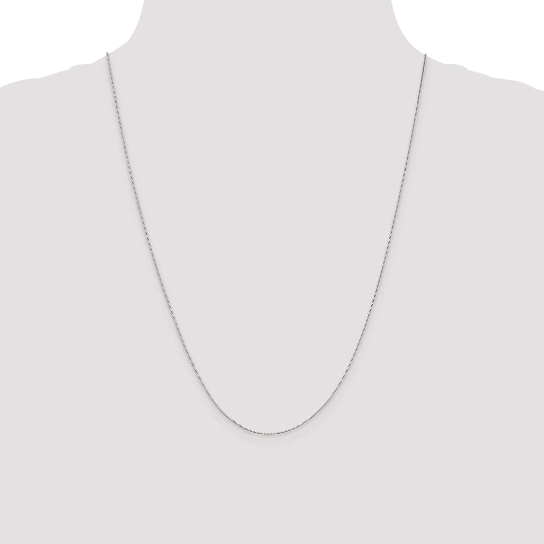 Lovely Rita's Chains 14K White Gold .5 mm Baby Box