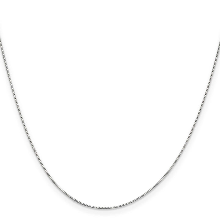 Lovely Rita's Chains 14K White Gold .5 mm Baby Box