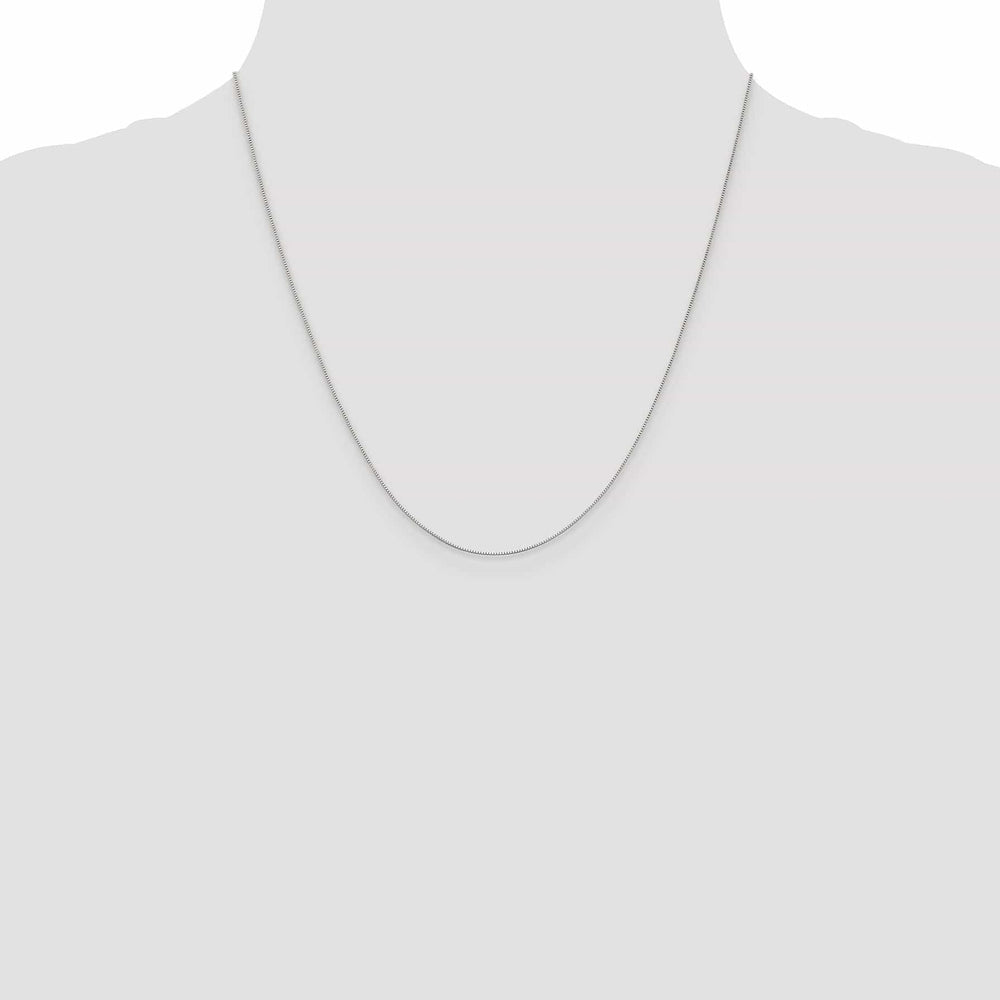 Lovely Rita's Chains 14K White Gold .5 mm Baby Box