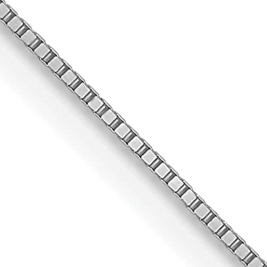 Lovely Rita's Chains 14K White Gold .5 mm Baby Box