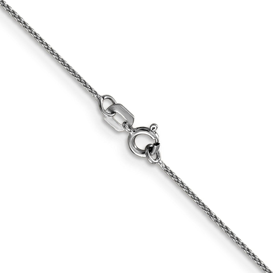Lovely Rita's Chains 14k White Gold .65 mm wide Spiga Wheat Pendant Chain