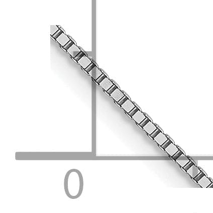 Lovely Rita's Chains 14K White Gold .8 mm Box Chain