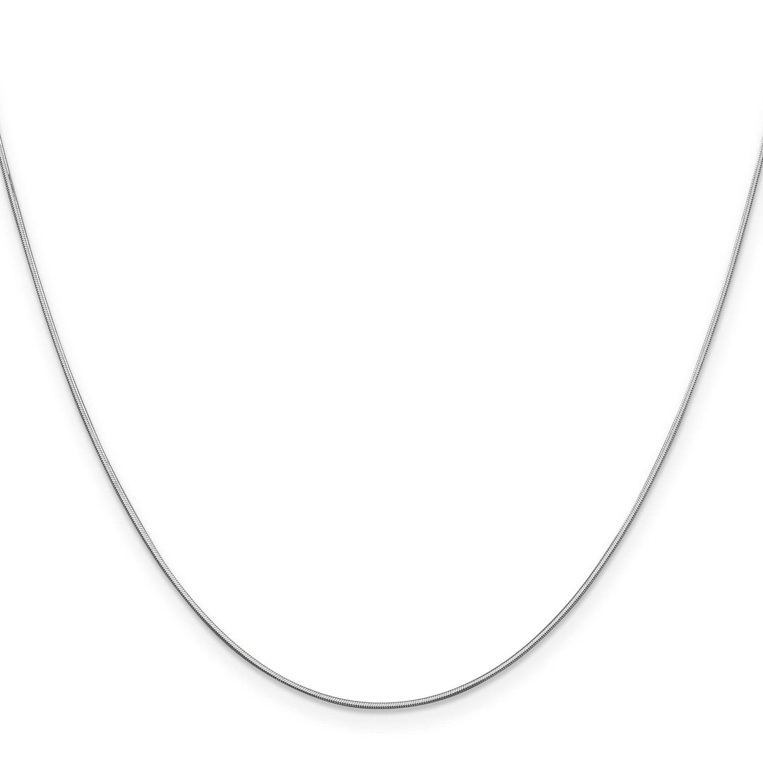 Lovely Rita's Chains 14K White Gold .8 mm D.C Octagonal Snake Chain