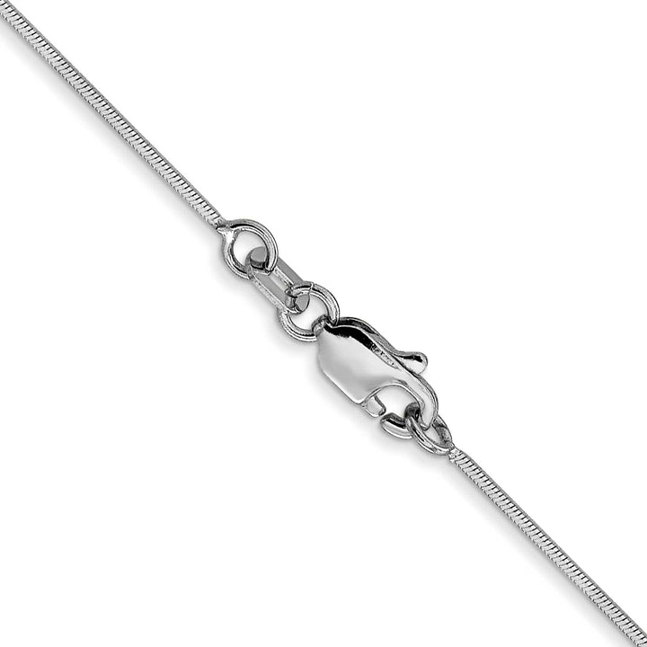 Lovely Rita's Chains 14K White Gold .8 mm D.C Octagonal Snake Chain