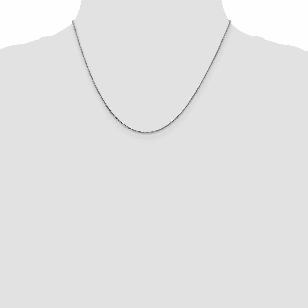Lovely Rita's Chains 14K White Gold .8 mm D.C Quadra Wheat Chain