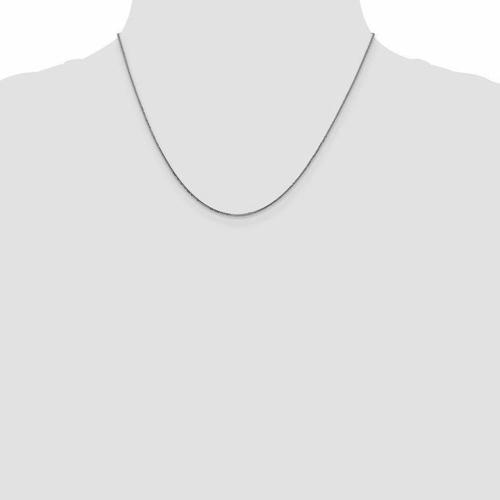 Lovely Rita's Chains 14K White Gold .8 mm D.C Quadra Wheat Chain