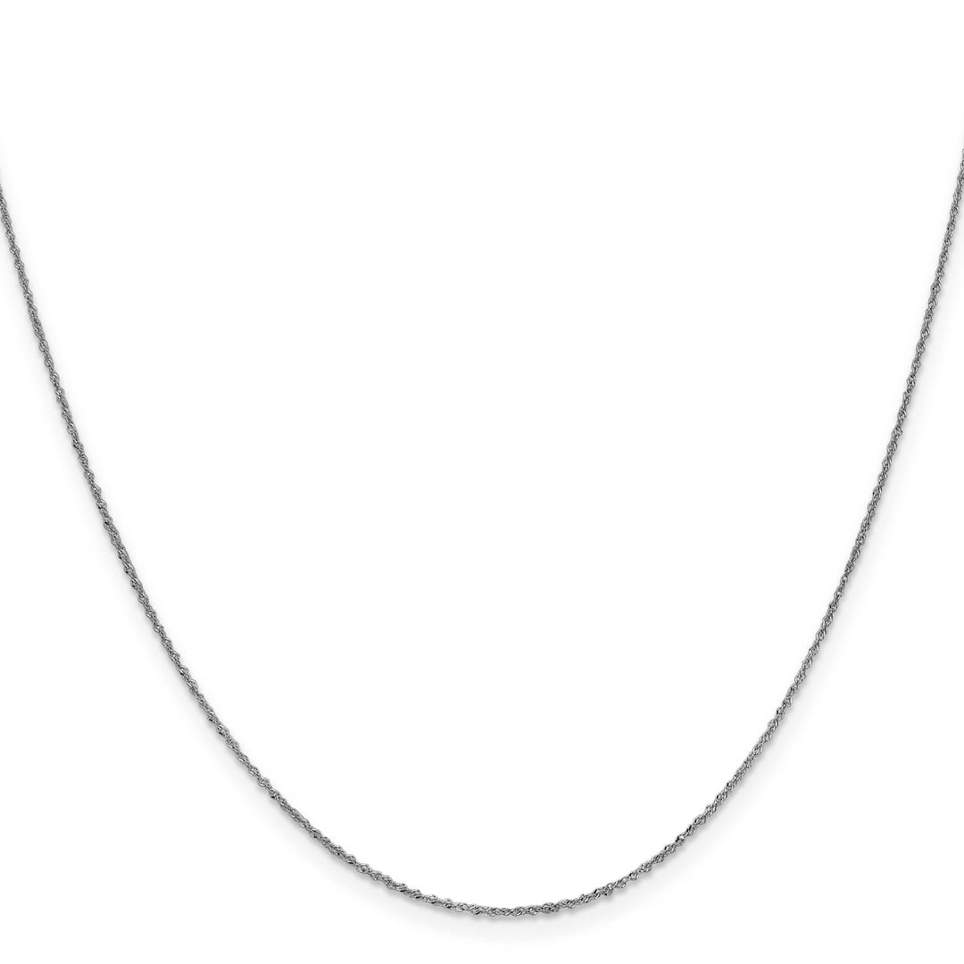 Lovely Rita's Chains 14K White Gold .8 mm Sparkle Singapore Chain