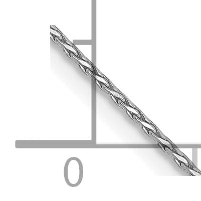 Lovely Rita's Chains 14K White Gold .80mm Round D.C Wheat Chain