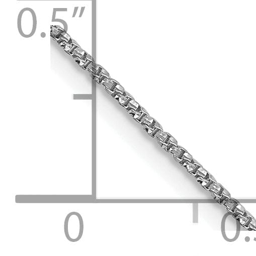 Lovely Rita's Chains 14K White Gold .9 mm D.C Twisted Box Chain.