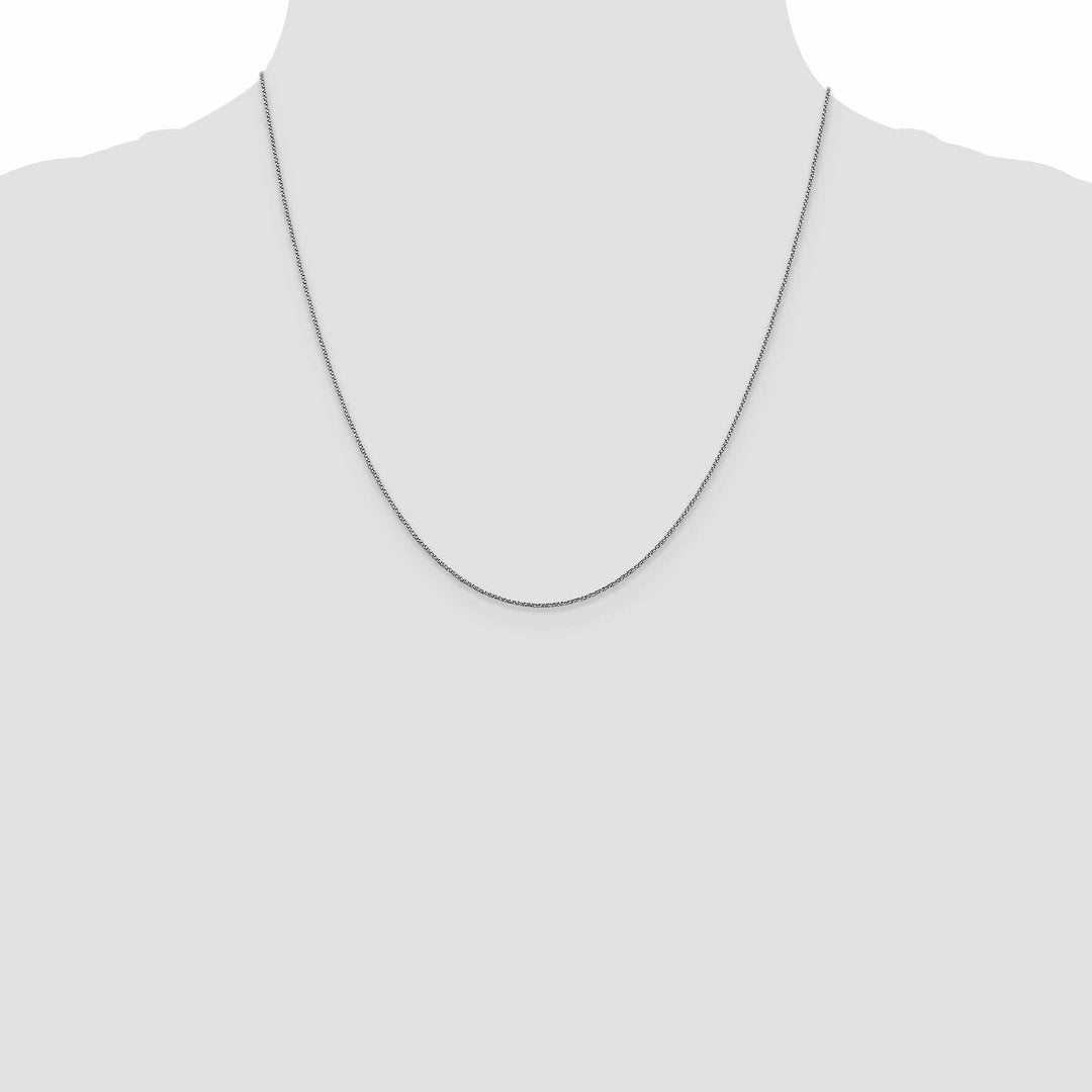 Lovely Rita's Chains 14K White Gold .9 mm D.C Twisted Box Chain.