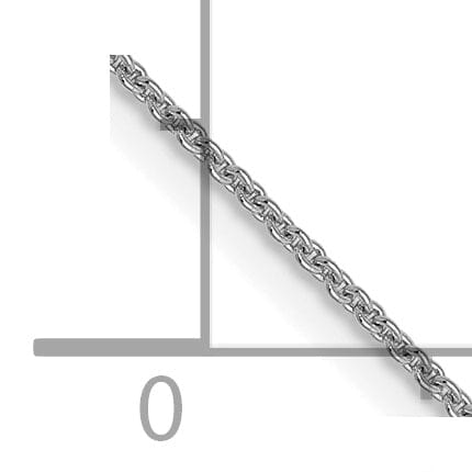 Lovely Rita's Chains 14K White Gold .9 mm Round Cable Chain